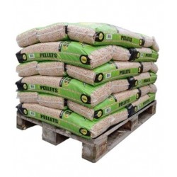 Pallet 30 X 15KG houtpellets 100% naaldhout - hoog rendement - Saniflor