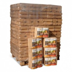 TECSABUCH CRÉPITO geperst hout: 100% natuurlijk (1T PALLET)