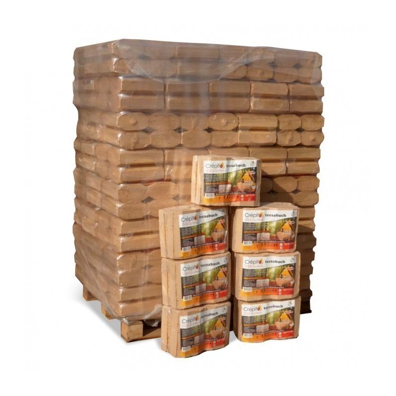 TECSABUCH CRÉPITO geperst hout: 100% natuurlijk (1T PALLET)